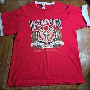 Vintage Washington DC Shirt Men Large Americas Monumental Heritage Heavy USA